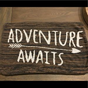 Adventure awaits pillow cover